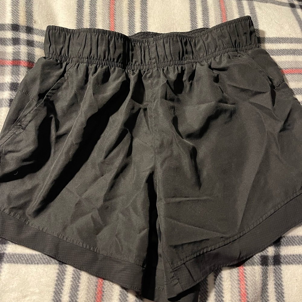 Black athletic shorts